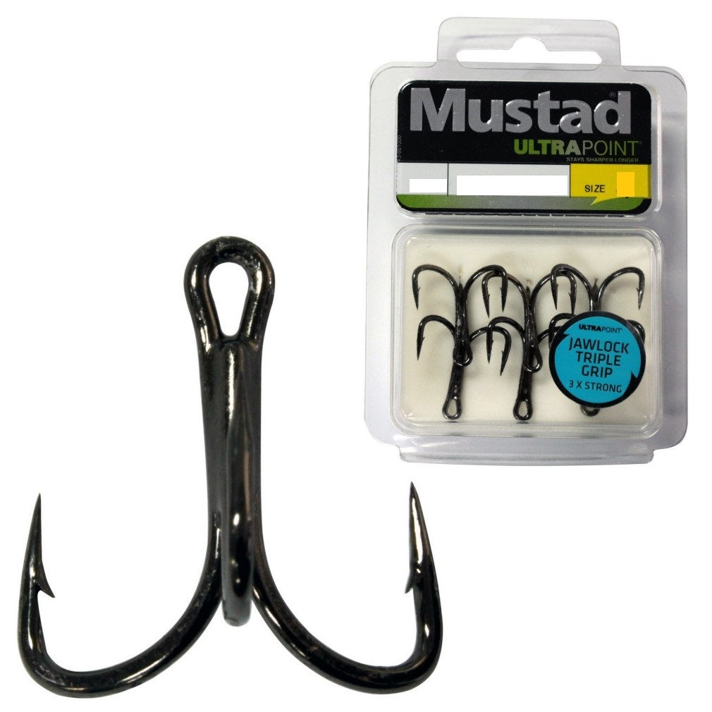 Mustad JL73NP Jawlock 3 x Treble - 6PK - 1 - Mansfield Hunting & Fishing - Products to prepare for Corona Virus