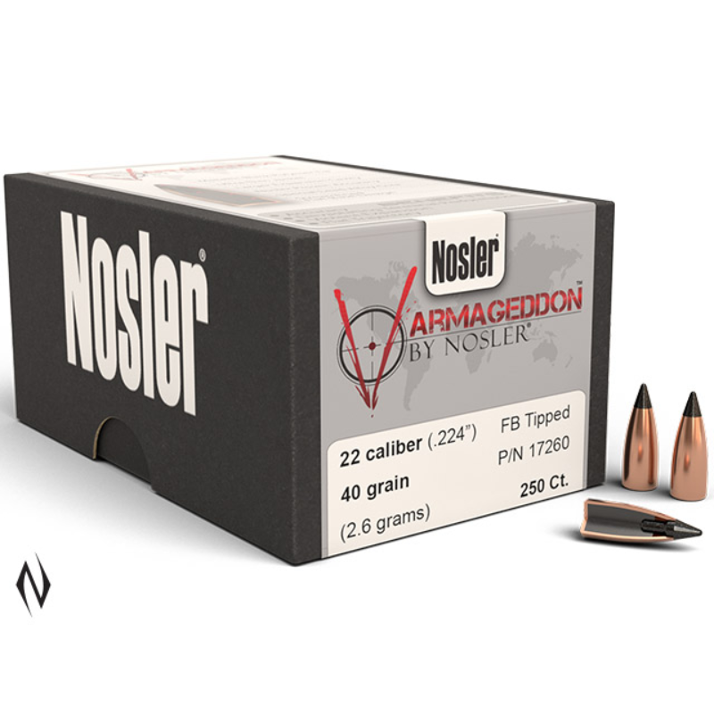 Nosler 224 40gr Tip Varmageddon Projectiles - 250pk - - Mansfield Hunting & Fishing - Products to prepare for Corona Virus
