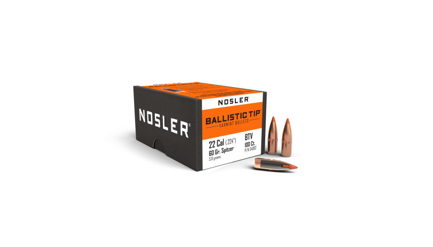 Nosler 22 cal 50gr Ballistic Tip Projectiles - 100pk -  - Mansfield Hunting & Fishing - Products to prepare for Corona Virus