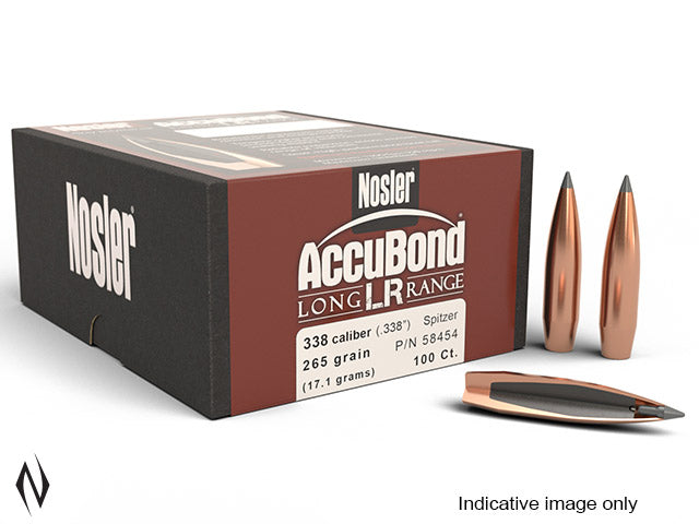 Nosler 338 300gr SP Accubond Projectiles LR - 100 Pack -  - Mansfield Hunting & Fishing - Products to prepare for Corona Virus
