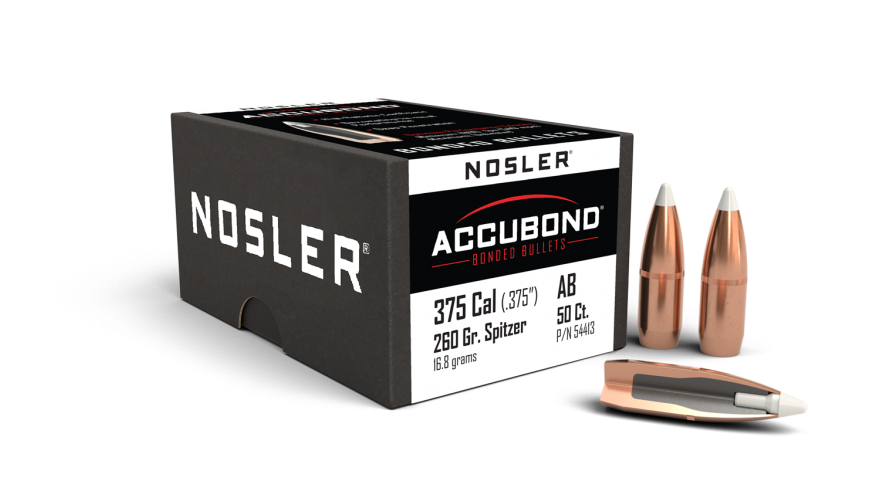 Nosler Accubond 375 260gr Projectiles - 50pk - - Mansfield Hunting & Fishing - Products to prepare for Corona Virus