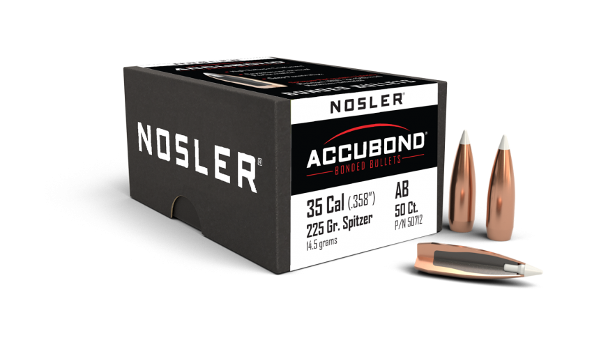 Nosler Accubond 35 cal 225gr Projectiles - 50pk - - Mansfield Hunting & Fishing - Products to prepare for Corona Virus