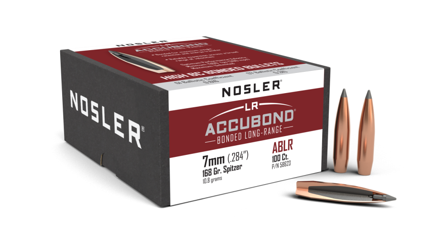 Nosler Accubond Long Range 7mm 168gr Projectiles - 50pk - - Mansfield Hunting & Fishing - Products to prepare for Corona Virus