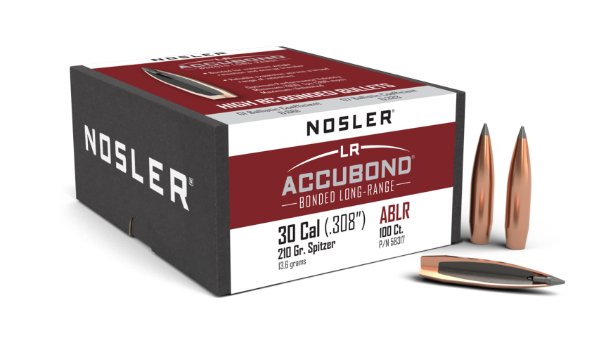 Nosler Accubond Long Range 308 210gr Projectiles - 100pk -  - Mansfield Hunting & Fishing - Products to prepare for Corona Virus