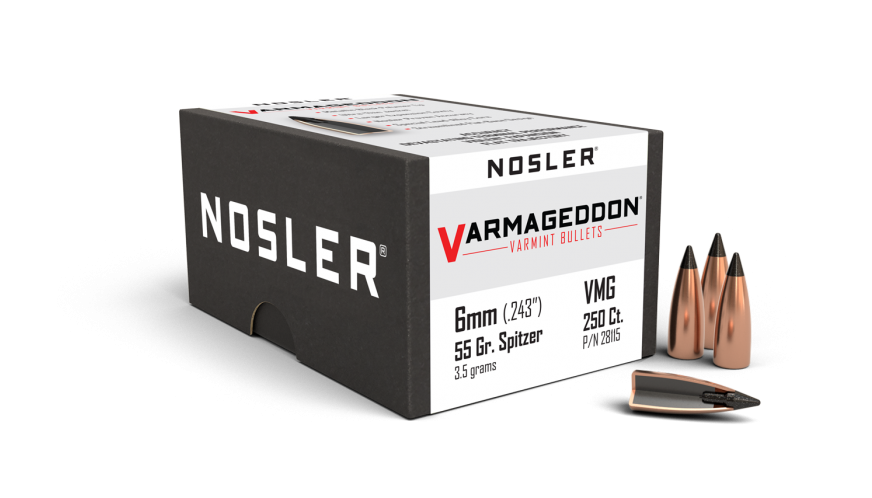 Nosler Varmageddon 6mm 70gr Tipped Projectiles - 100pk -  - Mansfield Hunting & Fishing - Products to prepare for Corona Virus