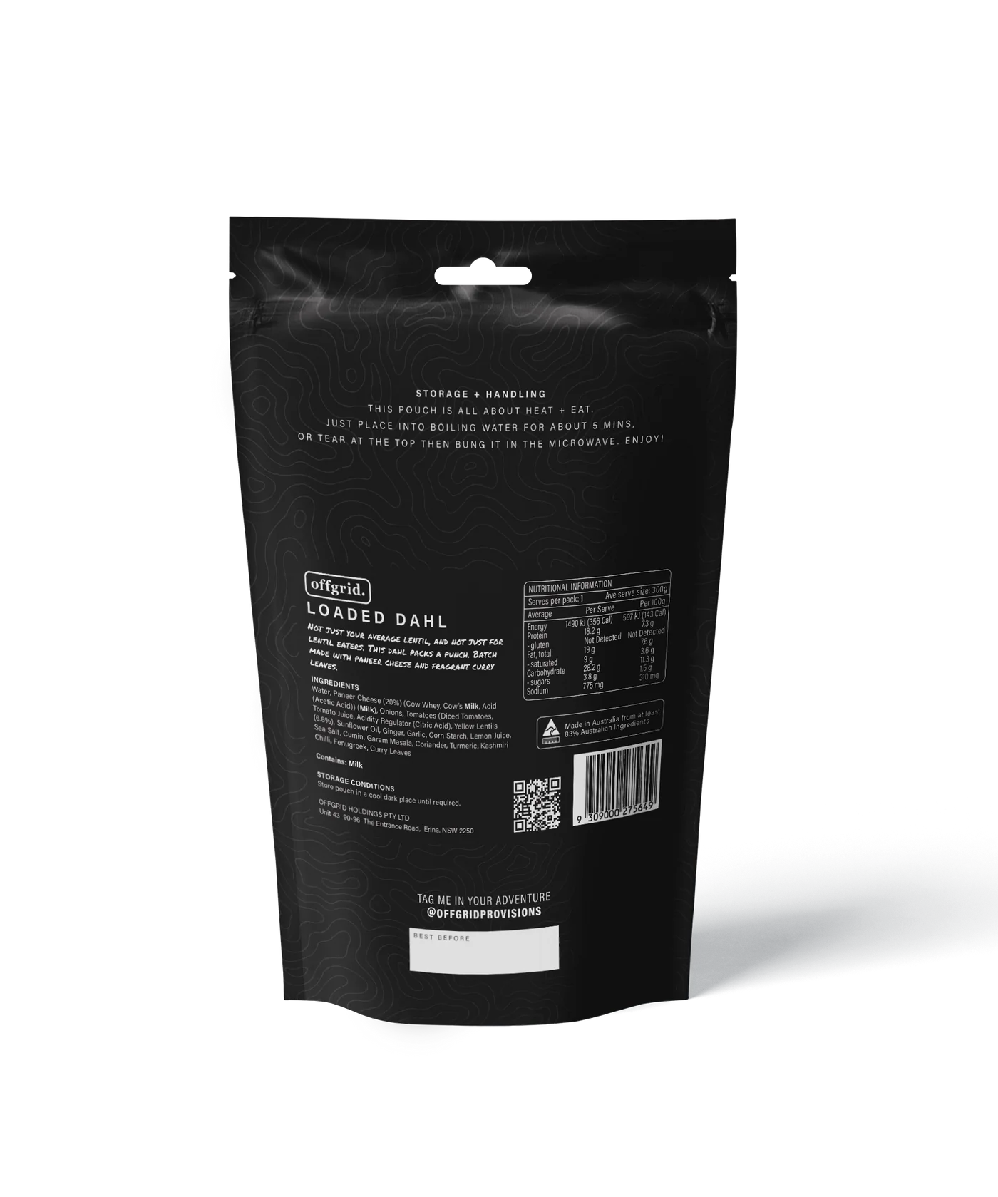 Offgrid Provisions Loaded Dahl - - Mansfield Hunting & Fishing - Products to prepare for Corona Virus