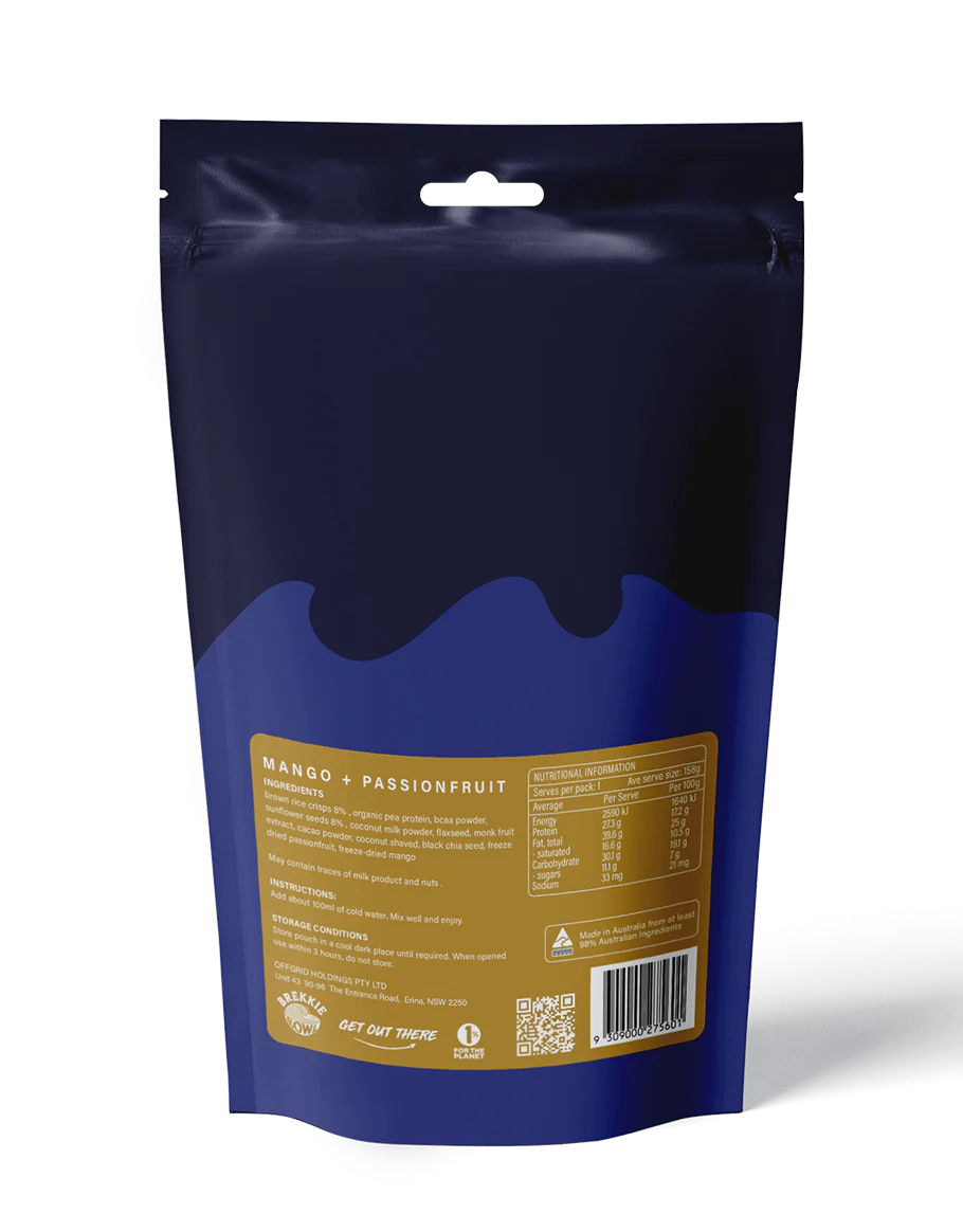 Offgrid Provisions Mango & Passionfruit Breakfast - - Mansfield Hunting & Fishing - Products to prepare for Corona Virus