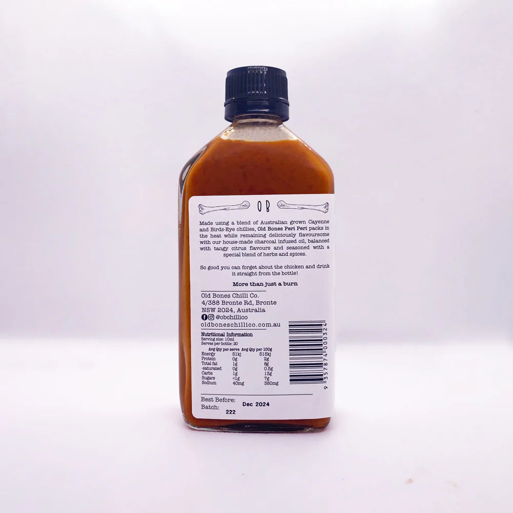 Old Bones Peri Peri Sauce - 200ml - - Mansfield Hunting & Fishing - Products to prepare for Corona Virus