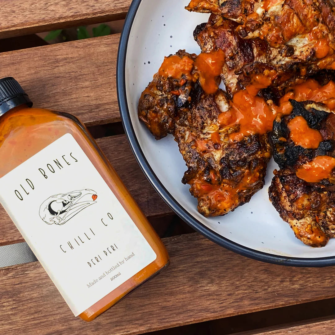 Old Bones Peri Peri Sauce - 200ml - - Mansfield Hunting & Fishing - Products to prepare for Corona Virus