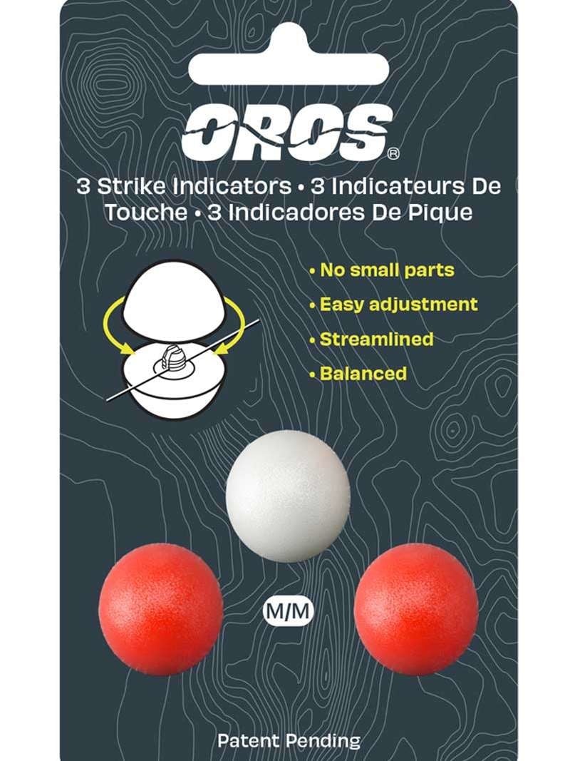 Oros Strike Indicator 3 Pack - MEDIUM / RED/WHITE - Mansfield Hunting & Fishing - Products to prepare for Corona Virus
