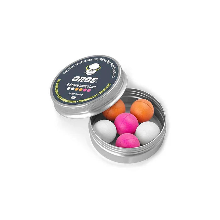 Oros Strike Indicator 6 Pack Tin Multi Colour - MEDIUM - Mansfield Hunting & Fishing - Products to prepare for Corona Virus