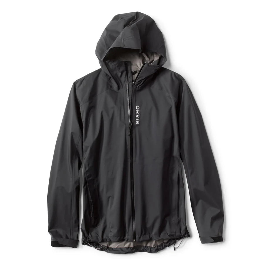 Orvis Ultralight Storm Wading Jacket - LARGE / BLACK - Mansfield Hunting & Fishing - Products to prepare for Corona Virus