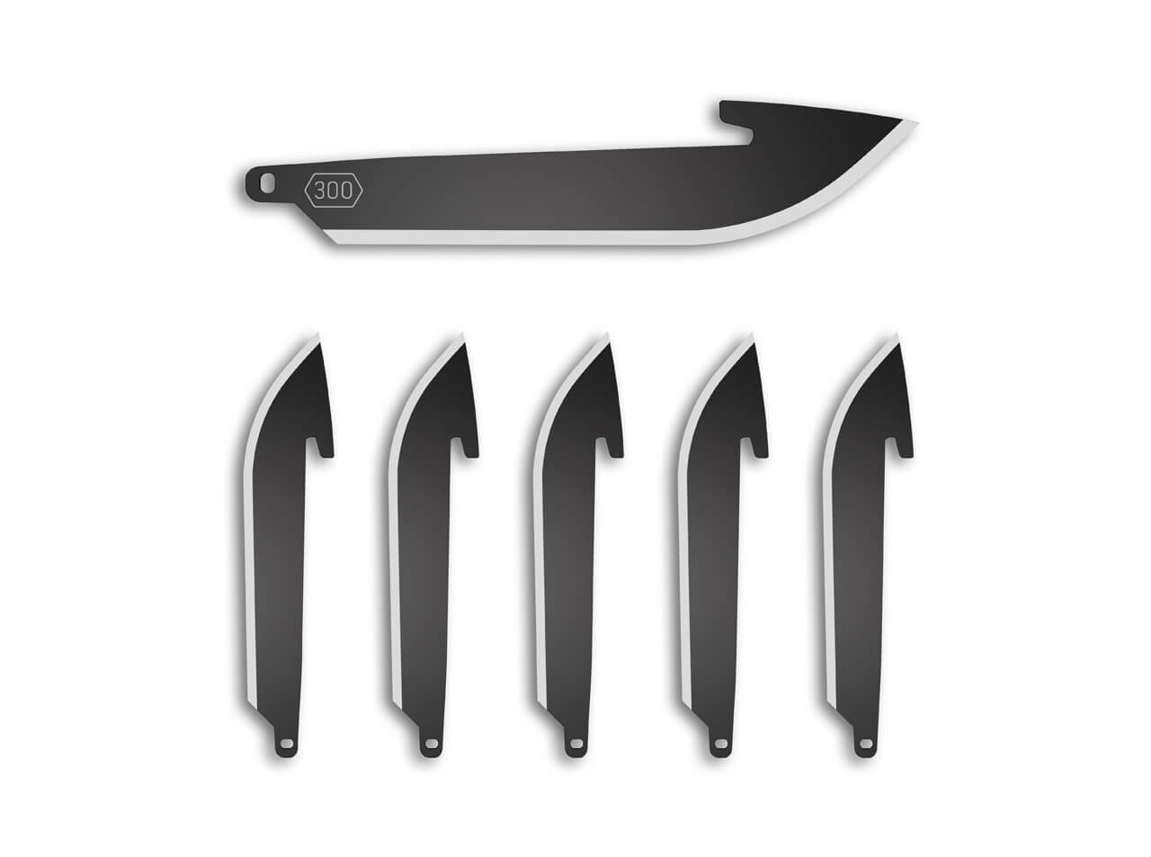 Outdoor Edge Razor VX 3" Drop-Point Blade Pack Black Oxide - - Mansfield Hunting & Fishing - Products to prepare for Corona Virus