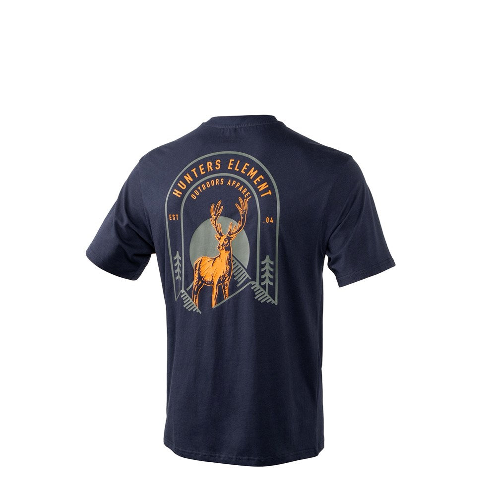 Hunters Element Outdoors Tee - Navy - - Mansfield Hunting & Fishing - Products to prepare for Corona Virus