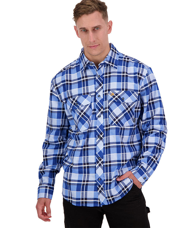Swanndri Egmont Full Button Flannelette Shirt - Twin Pack - Sage/Artic - - Mansfield Hunting & Fishing - Products to prepare for Corona Virus
