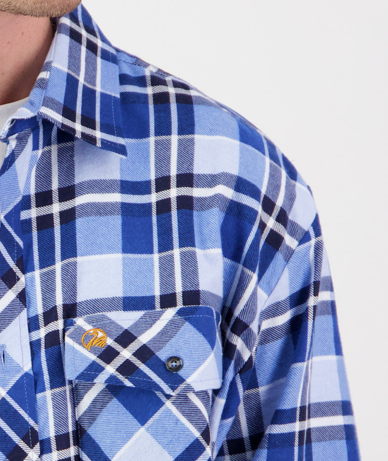 Swanndri Egmont Full Button Flannelette Shirt - Twin Pack - Sage/Artic - - Mansfield Hunting & Fishing - Products to prepare for Corona Virus