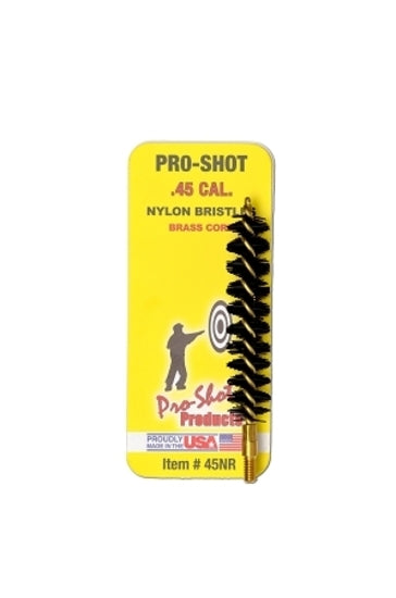 Pro Shot 45 Cal Nylon Pistol Brush - - Mansfield Hunting & Fishing - Products to prepare for Corona Virus