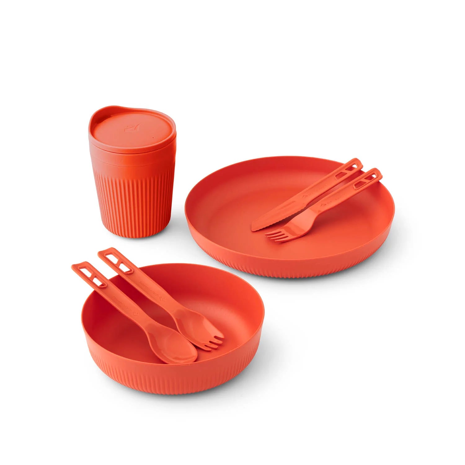 Sea to Summit Passage Dinner Set for 1 Person - 7 Piece - ORANGE - Mansfield Hunting & Fishing - Products to prepare for Corona Virus