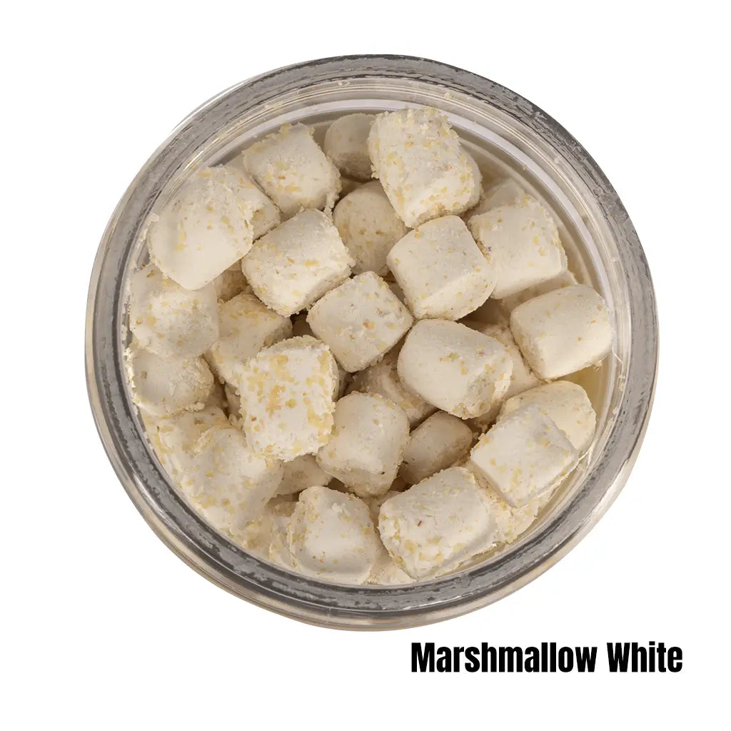 Berkley Powerbait Trout Nibbles - MARSHMALLOW WHITE - Mansfield Hunting & Fishing - Products to prepare for Corona Virus