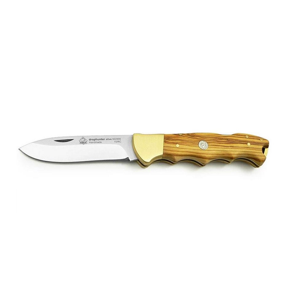 Puma IP K Drophunter Olive Folding Knife - - Mansfield Hunting & Fishing - Products to prepare for Corona Virus