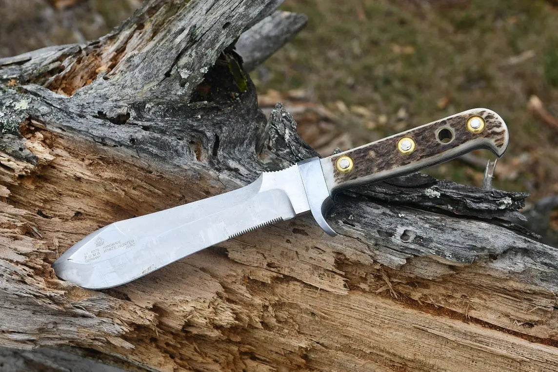 Puma White Hunter Hirschhorn Knife - - Mansfield Hunting & Fishing - Products to prepare for Corona Virus
