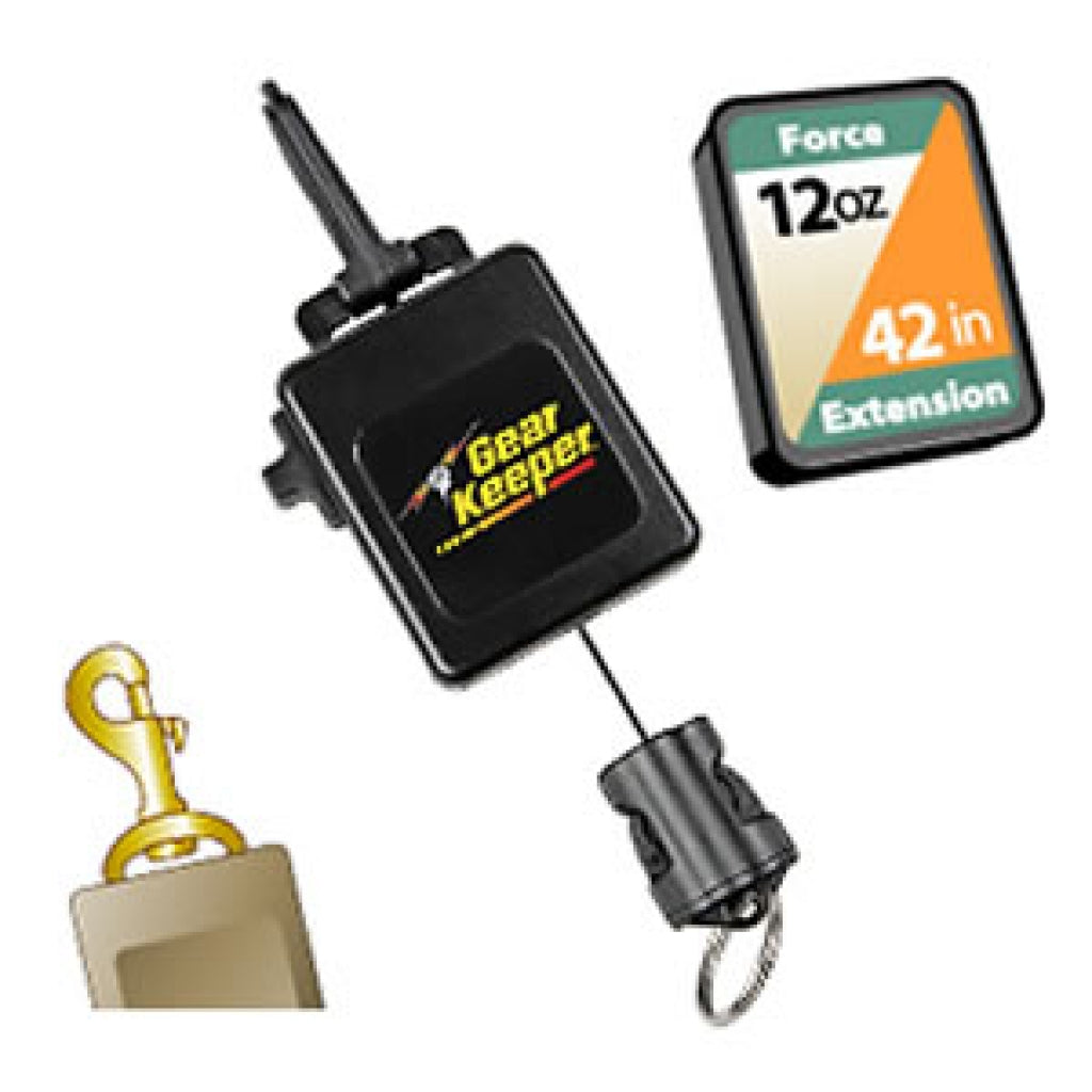 Gear Keeper Net Retractor - 12oz Force Snap Clip Mount - - Mansfield Hunting & Fishing - Products to prepare for Corona Virus