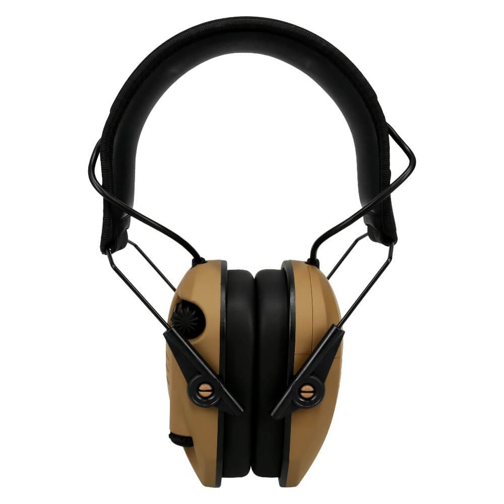 Walkers Razor Slim Electric Earmuff (Battle Brown) - - Mansfield Hunting & Fishing - Products to prepare for Corona Virus