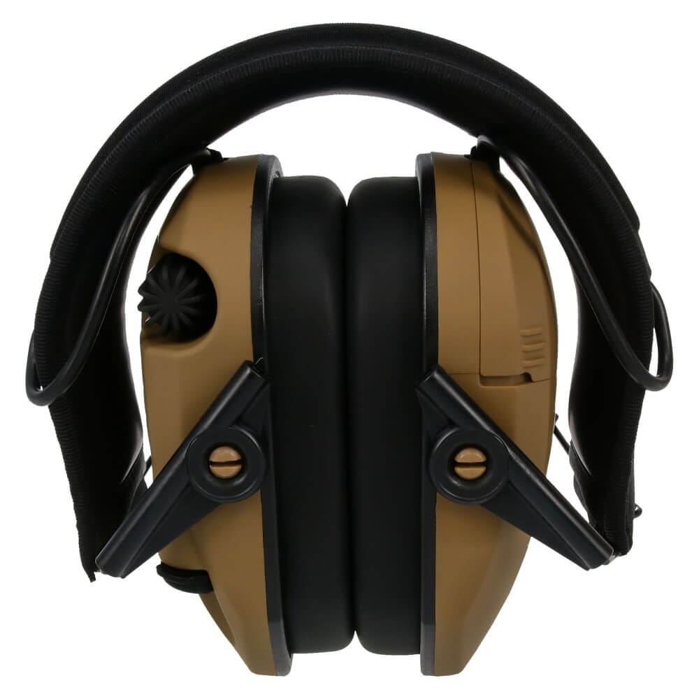 Walkers Razor Slim Electric Earmuff (Battle Brown) - BROWN - Mansfield Hunting & Fishing - Products to prepare for Corona Virus