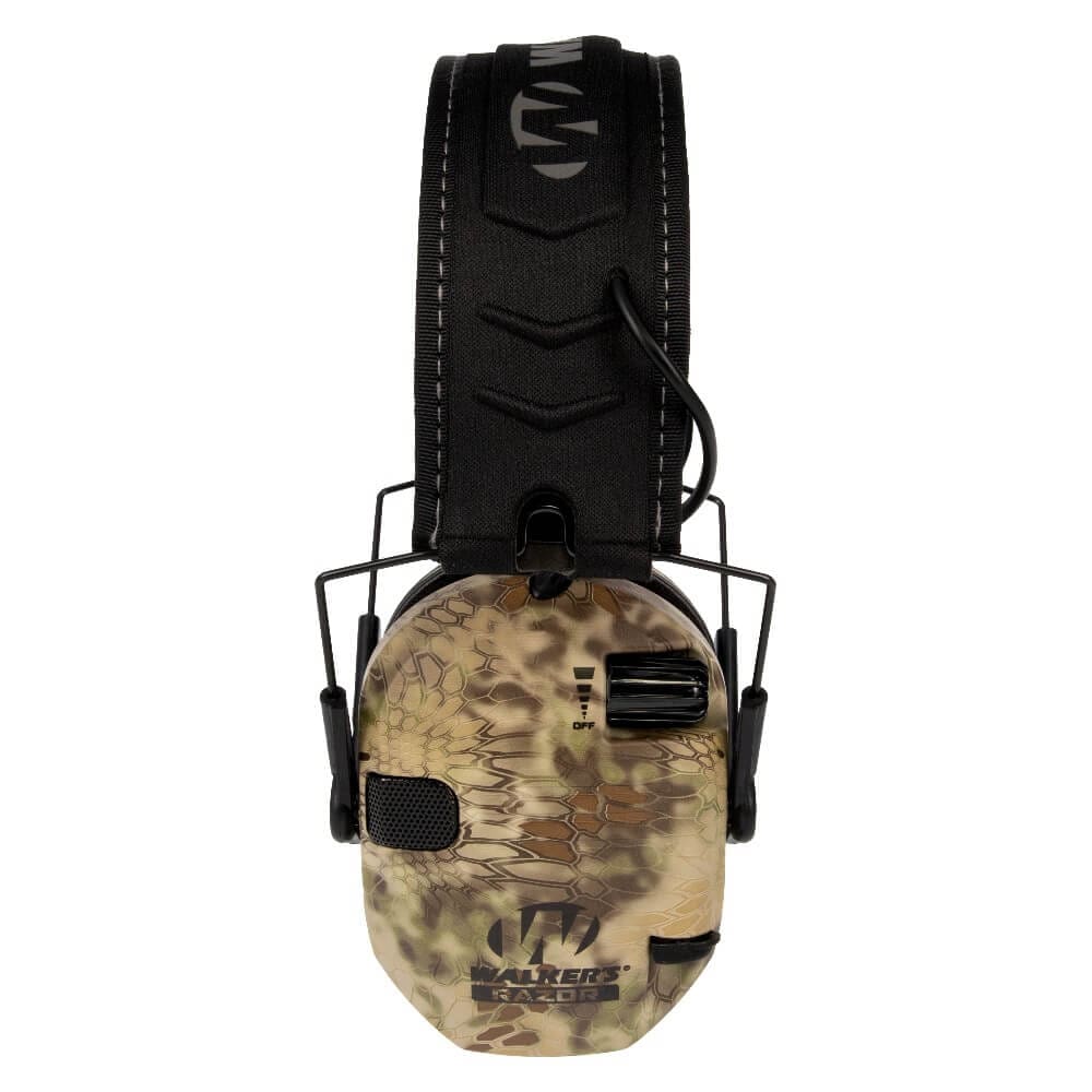 Walkers Razor Slim Electric Muffs (Kryptek Camo) - - Mansfield Hunting & Fishing - Products to prepare for Corona Virus