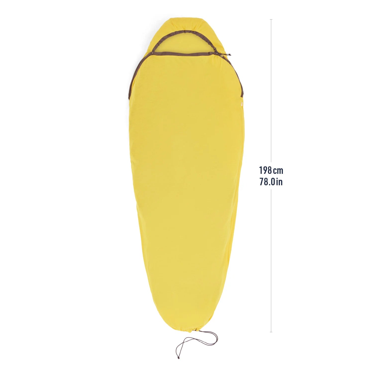 Sea To Summit Reactor Sleeping Bag Liner Mummy With Drawcord - COMPACT / YELLOW - Mansfield Hunting & Fishing - Products to prepare for Corona Virus