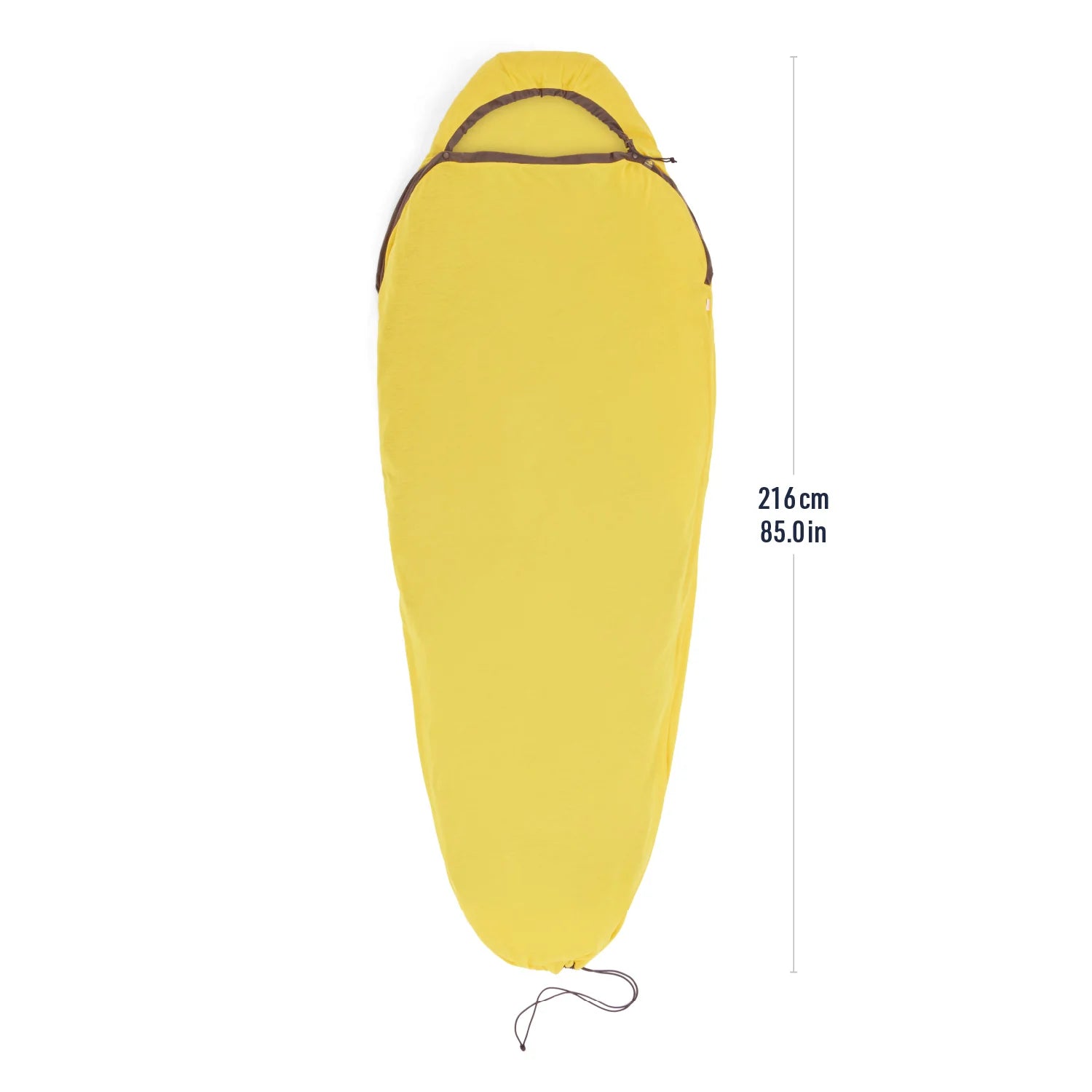 Sea To Summit Reactor Sleeping Bag Liner Mummy With Drawcord - STANDARD / YELLOW - Mansfield Hunting & Fishing - Products to prepare for Corona Virus