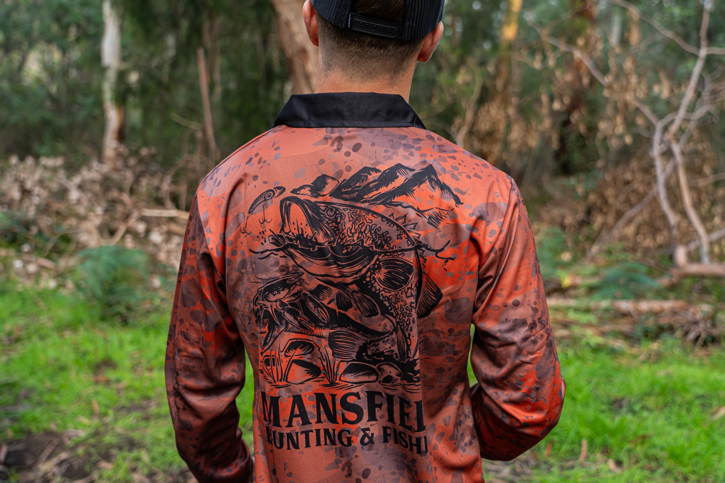 MHF Adults Cod Fishing Shirt UV 50+ - Orange