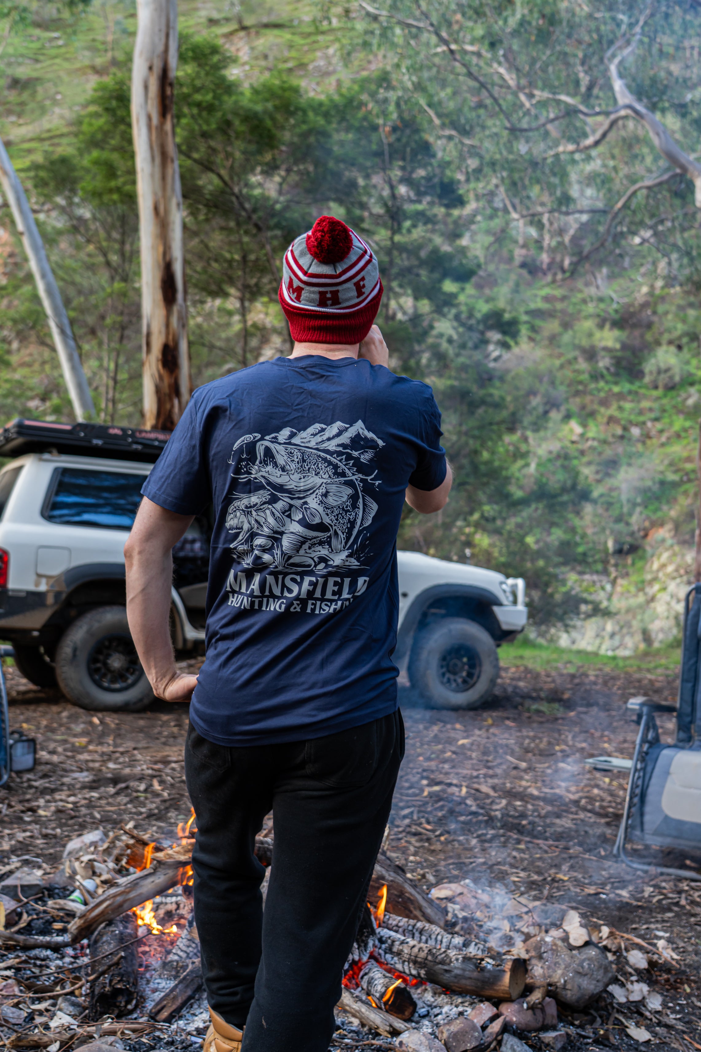 MHF Eildon Cod Tee - Midnight Blue - - Mansfield Hunting & Fishing - Products to prepare for Corona Virus