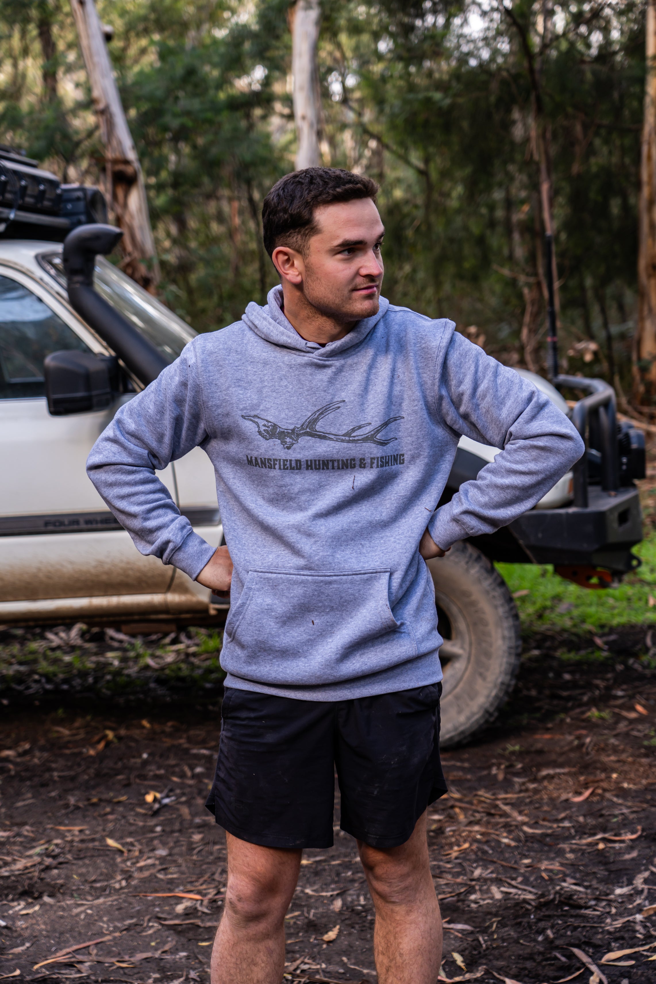 MHF Euroskull Hoodie - Grey Marle