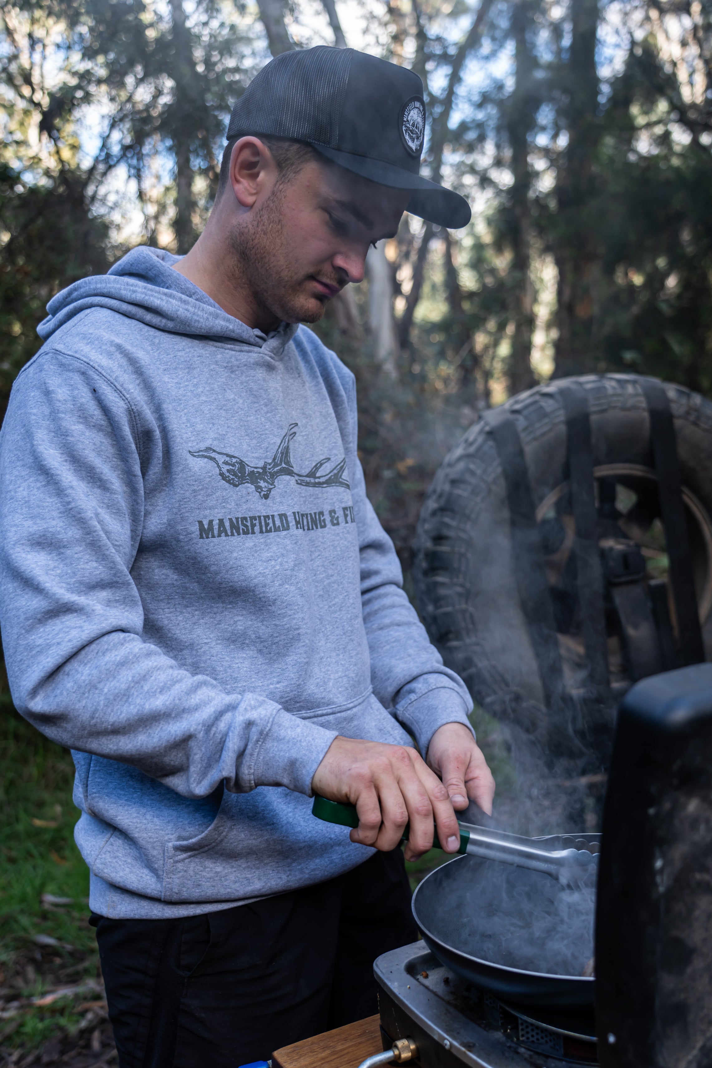 MHF Euroskull Hoodie - Grey Marle