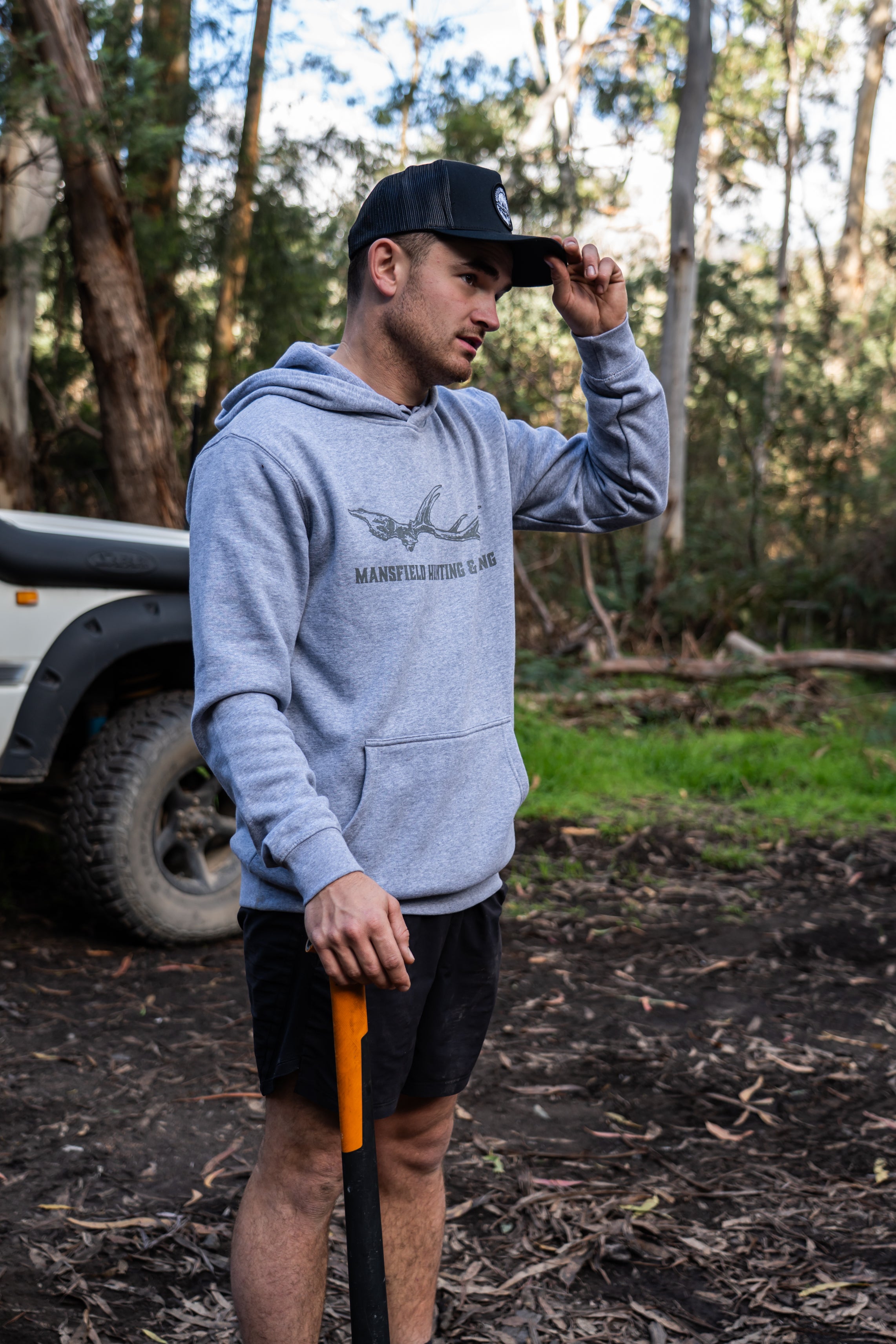 MHF Euroskull Hoodie - Grey Marle