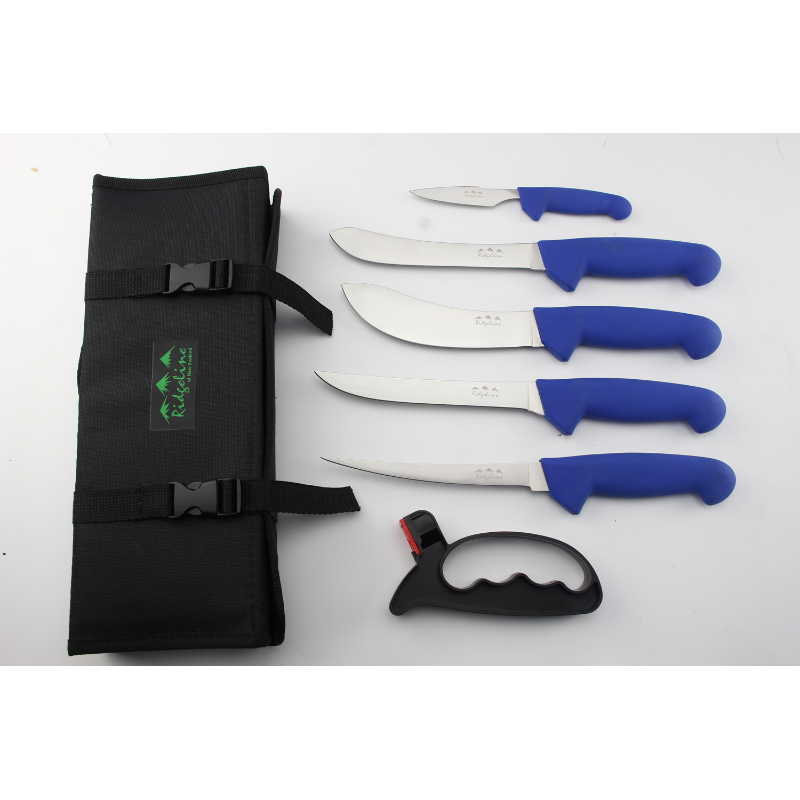 Ridgeline 6pc Fishing Knife Roll - - Mansfield Hunting & Fishing - Products to prepare for Corona Virus