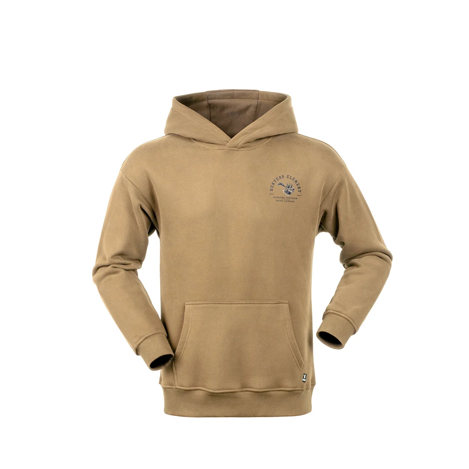 Hunters Element Roaring Stag Hoodie - Dark Sand