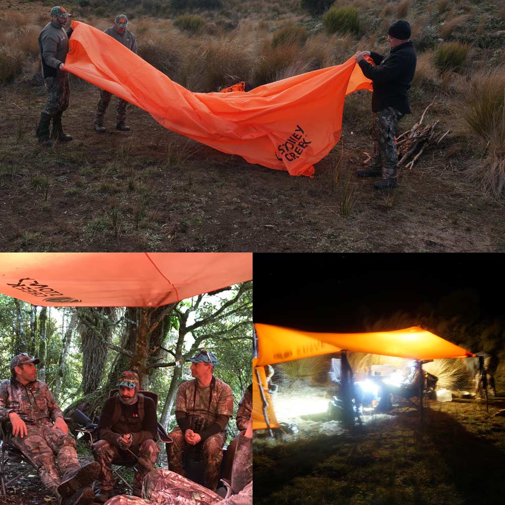 Stoney Creek Bomber Tarp - Orange - - Mansfield Hunting & Fishing - Products to prepare for Corona Virus