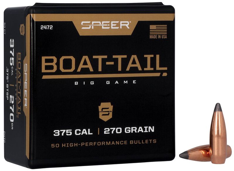 Speer 375 Cal 270gr SPBT Projectiles - 50pk - - Mansfield Hunting & Fishing - Products to prepare for Corona Virus