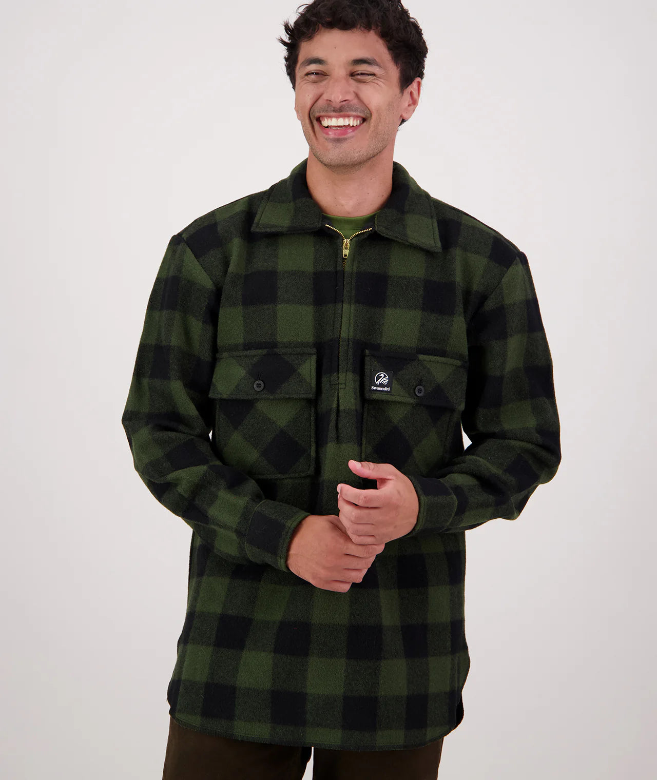 Swanndri Ranger Shirt - Olive/Black Check - - Mansfield Hunting & Fishing - Products to prepare for Corona Virus