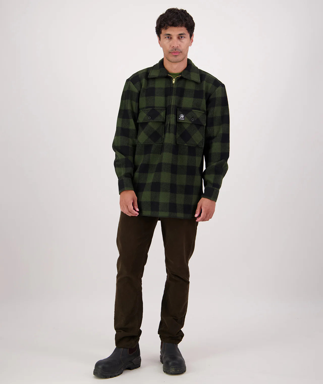 Swanndri Ranger Shirt - Olive/Black Check - - Mansfield Hunting & Fishing - Products to prepare for Corona Virus