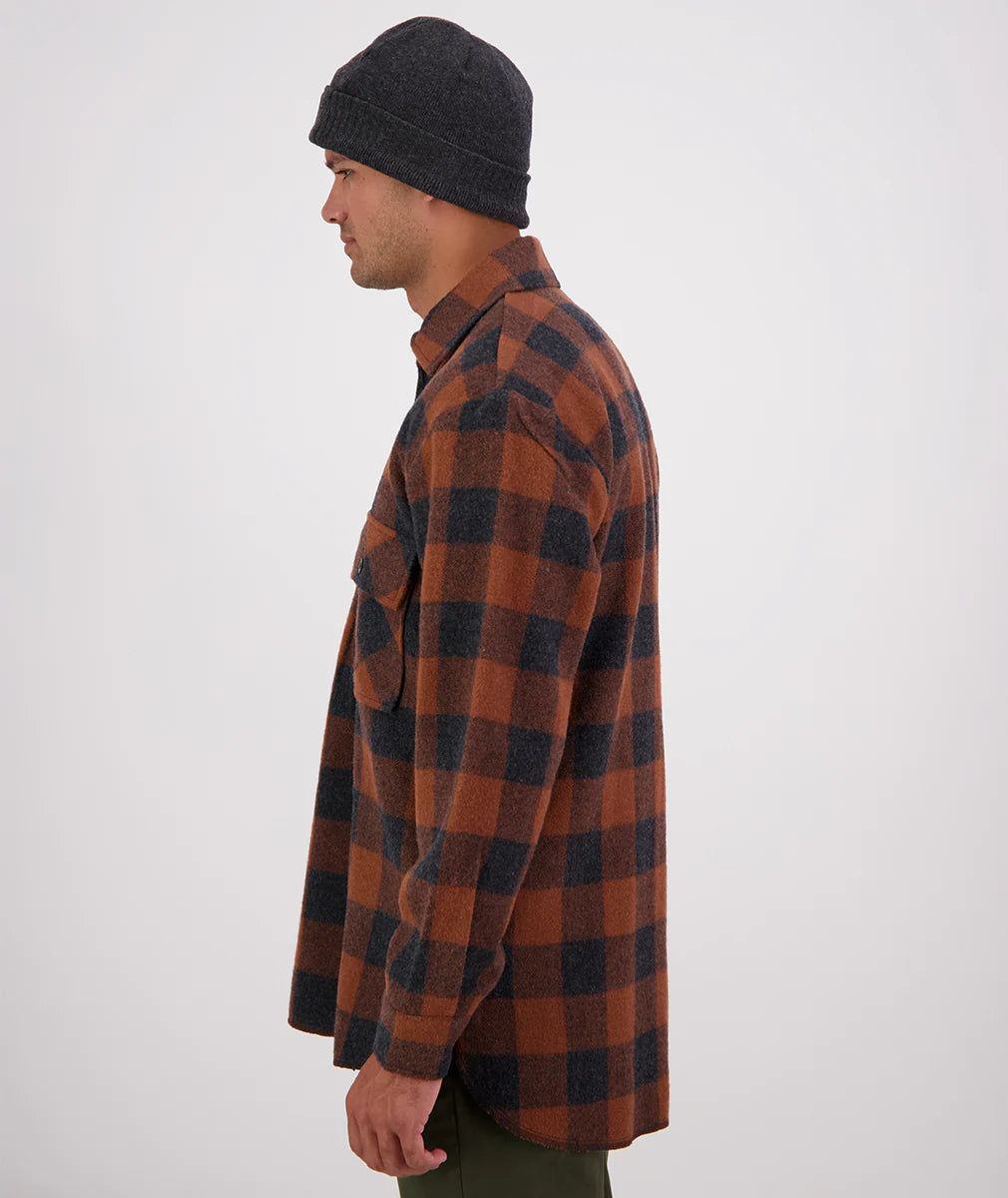 Swanndri Ranger Bush Shirt - Shadow/Rusty Check - - Mansfield Hunting & Fishing - Products to prepare for Corona Virus