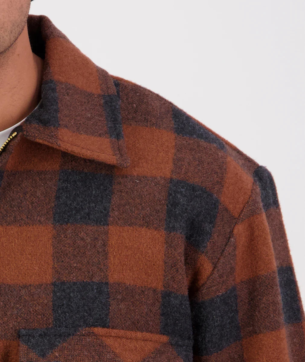 Swanndri Ranger Bush Shirt - Shadow/Rusty Check - - Mansfield Hunting & Fishing - Products to prepare for Corona Virus