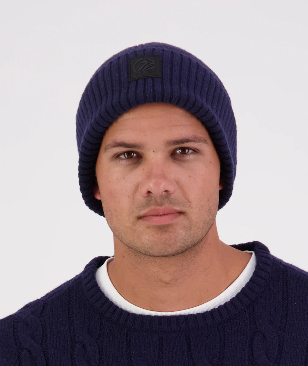 Swanndri Newton Wool Beanie - Navy - - Mansfield Hunting & Fishing - Products to prepare for Corona Virus