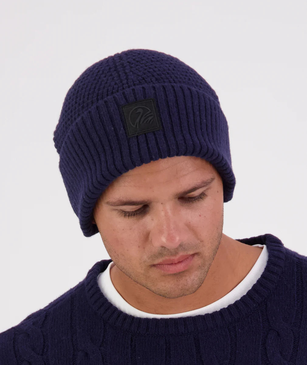Swanndri Newton Wool Beanie - Navy - - Mansfield Hunting & Fishing - Products to prepare for Corona Virus