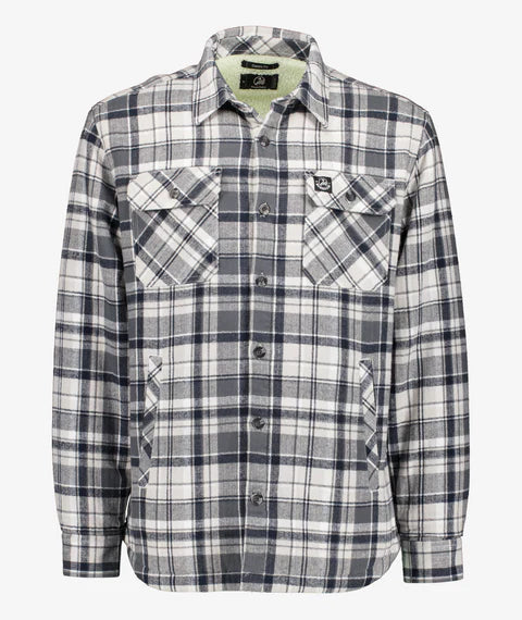Swanndri Morven Sherpa Mens Long Sleeve Shirt - Dark Shadow/Grey - - Mansfield Hunting & Fishing - Products to prepare for Corona Virus