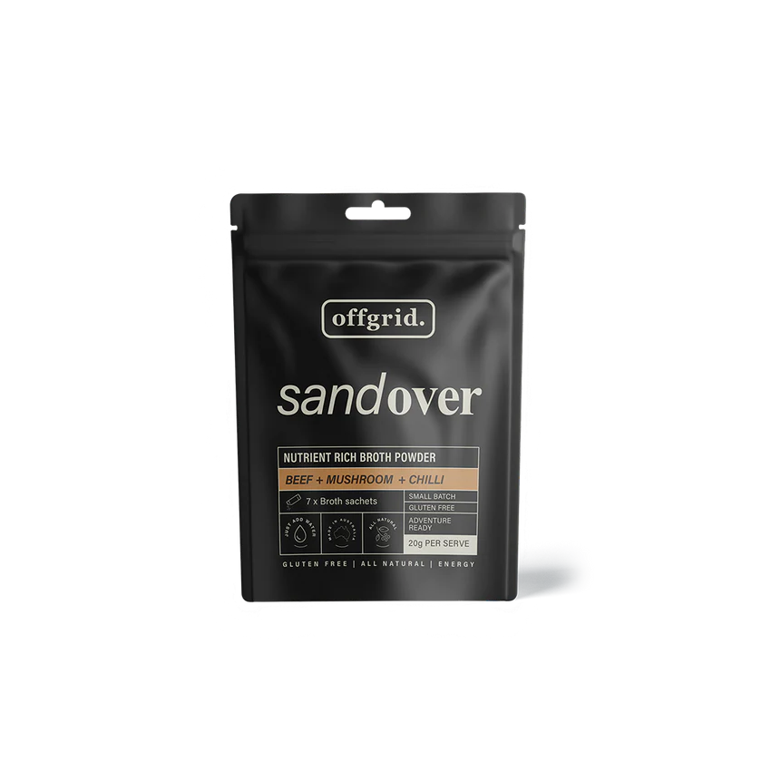 Offgrid Provisions Sandover Beef & Mushroom Bone Broth - 140g