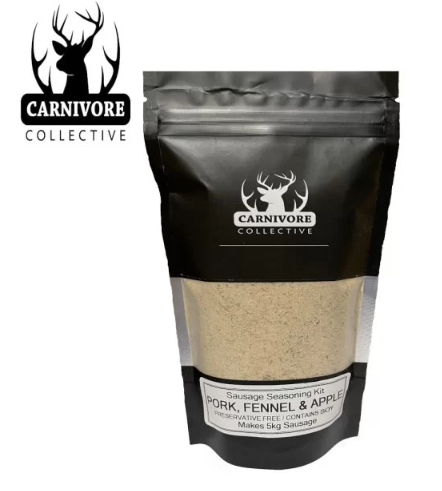 Carnivore Collective Sausage Seasoning Kit - PORK FENNEL APPLE - Mansfield Hunting & Fishing - Products to prepare for Corona Virus