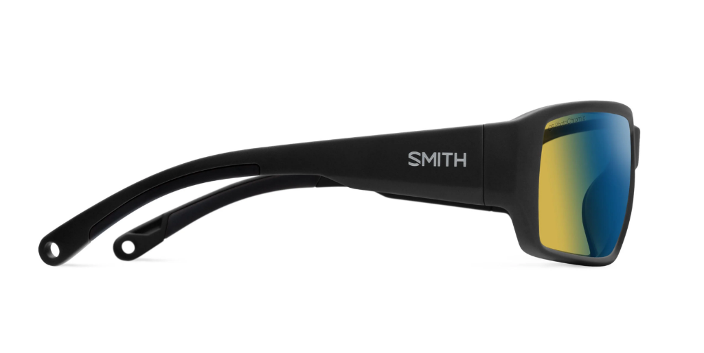 Smith Optics Hookset Matte Black ChromoPop Glass Polarchromic Yellow Blue Mirror - - Mansfield Hunting & Fishing - Products to prepare for Corona Virus